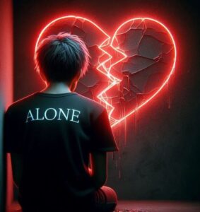 Broken Hearts whatsapp mood off photo