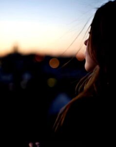 Dark sad girl DP for Facebook