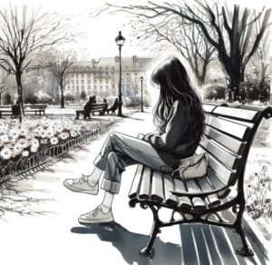 Lonely Bench in a Park DP